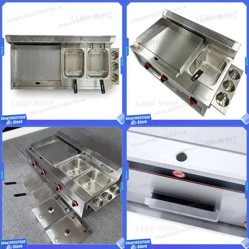 Heavy Equipment Kitchen - Commercial Stainless Steel Gas Frying Pan