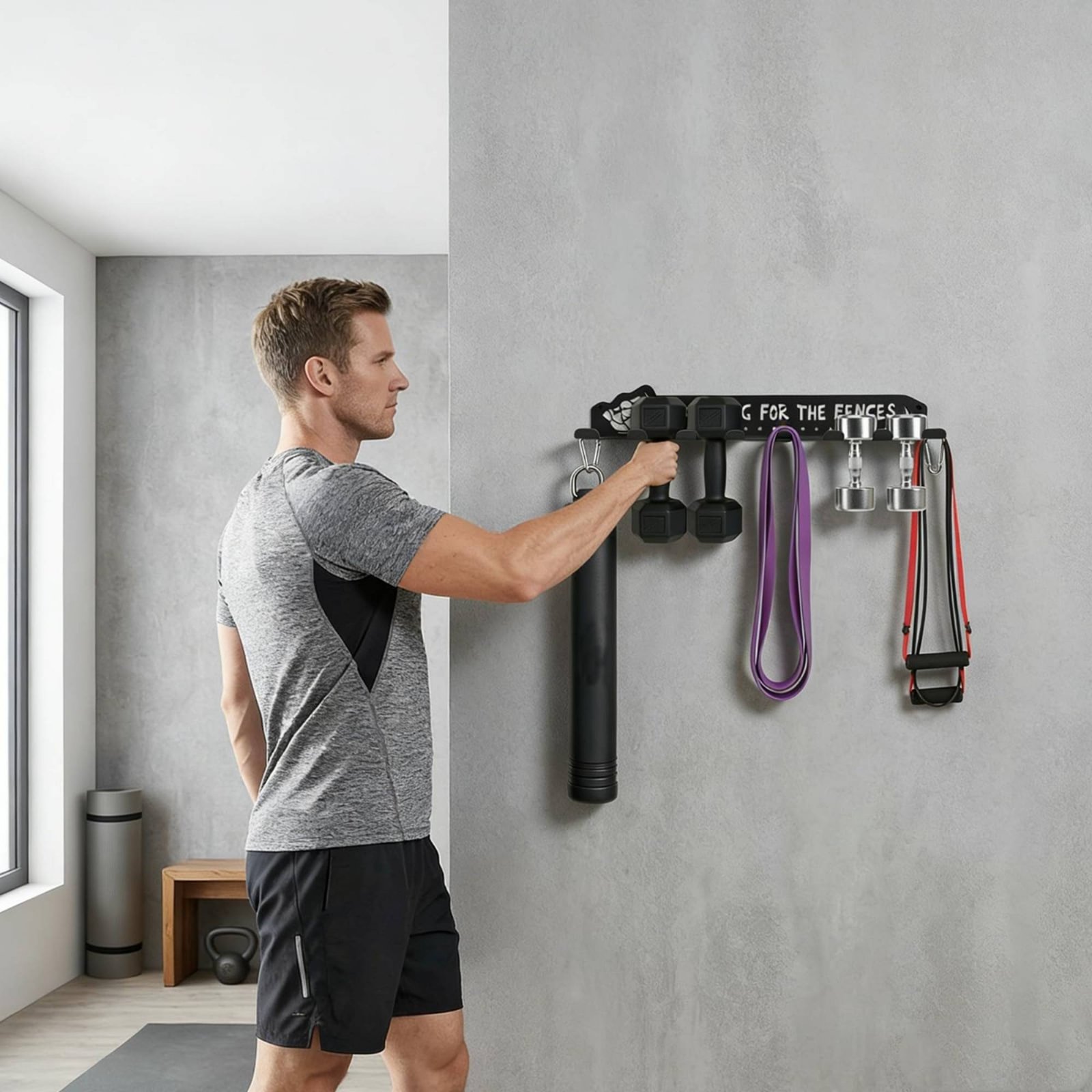 8 Hook Sports Equipment Rack H - Heavy Equipment Usa recension och pris