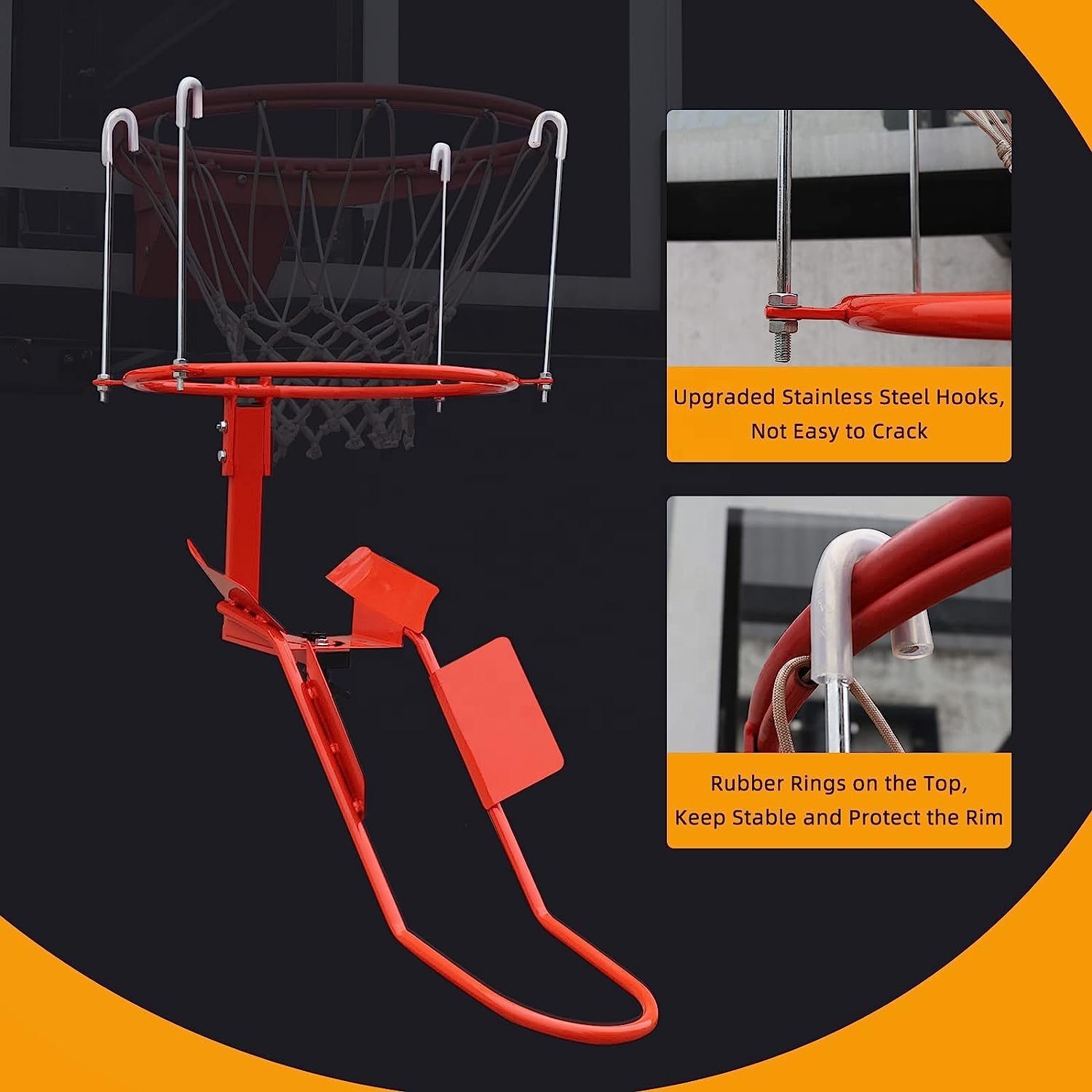 Heavy-Duty Steel Basketball Re - Heavy Equipment Attachments recension och pris