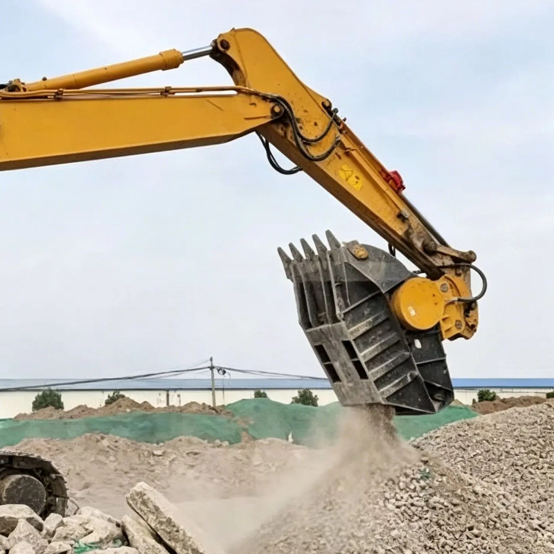 Rock Excavator Crusher Bucket  - Heavy Equipment Attachments recension och pris