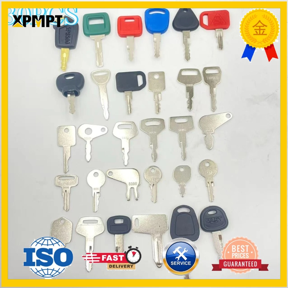 30PCS Heavy Equipment Keys Set - Heavy Equipment Keys recension och pris