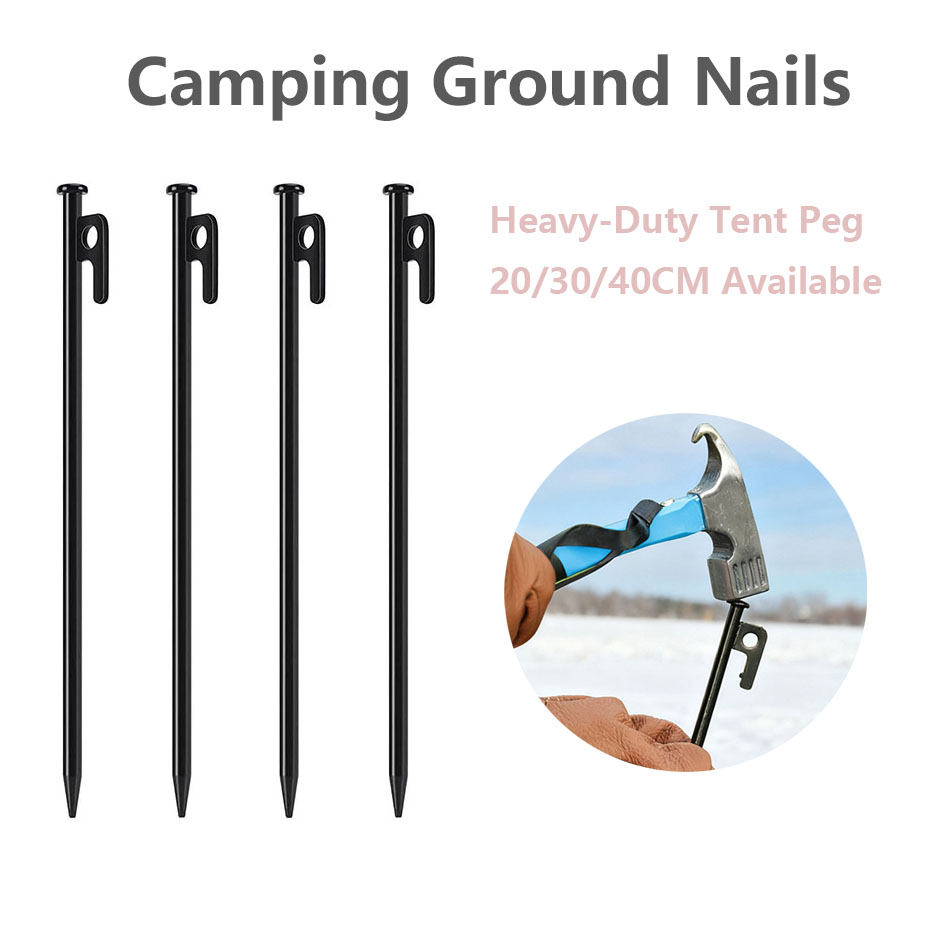 Camping Tent Pegs Ground Nails - Heavy Equipment Attachments recension och pris