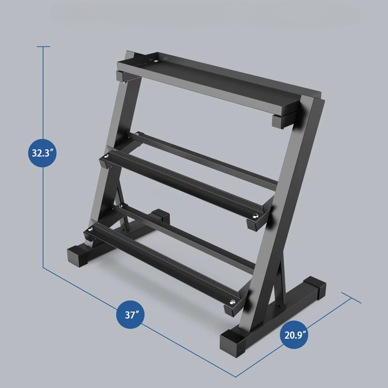 3-Tier Dumbbell Storage Rack 8 - Heavy Equipment Usa recension och pris