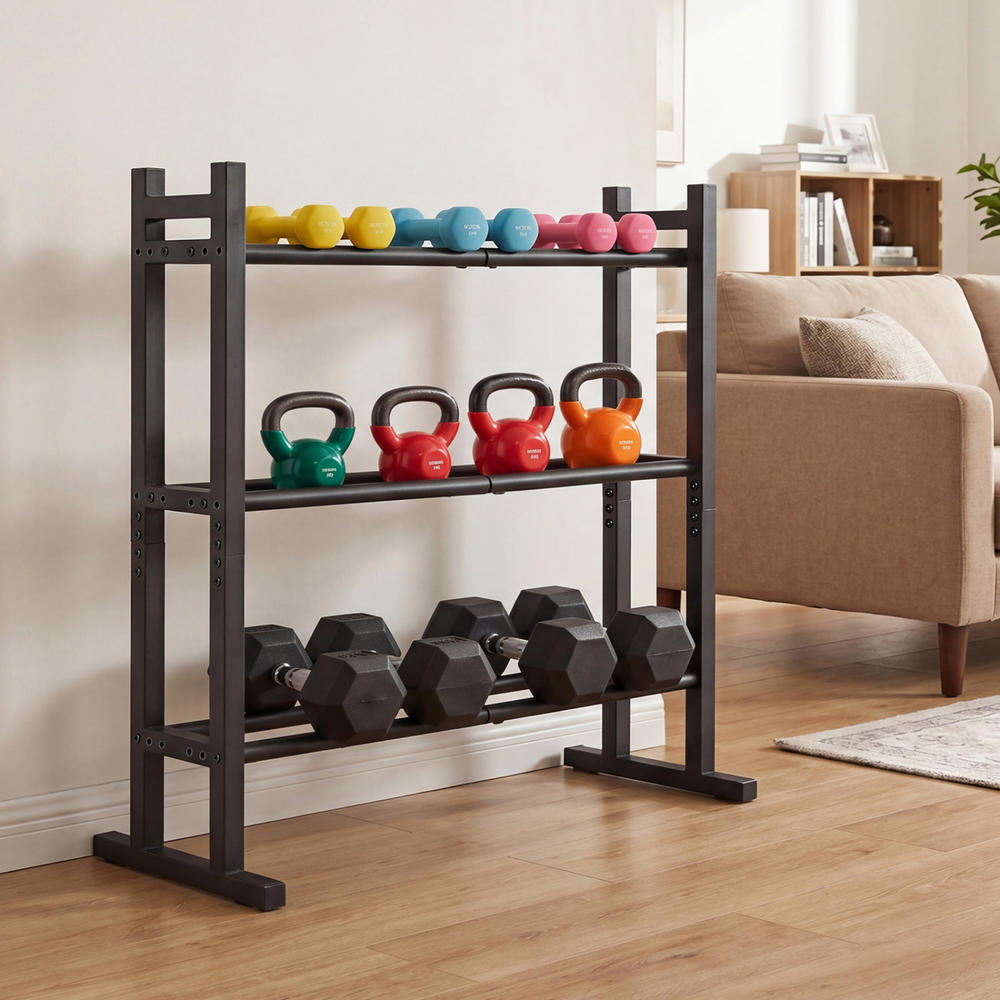Heavy Duty 3-Tier Dumbbell Rac - Heavy Equipment Usa recension och pris