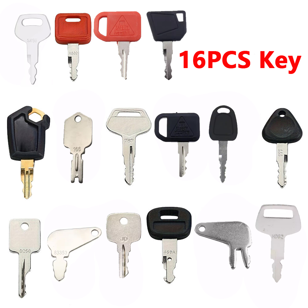 16PCS Heavy Equipment Key Set  - Heavy Equipment Cat recension och pris