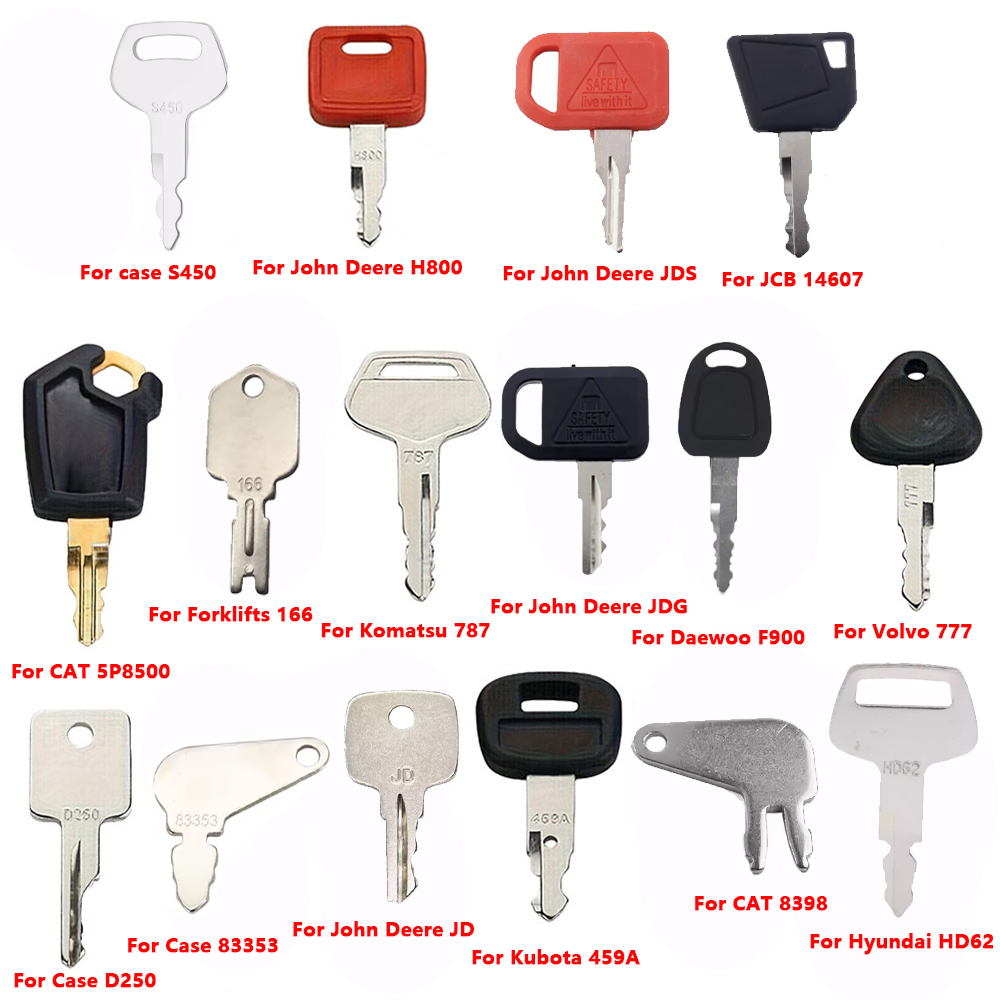 16PCS Heavy Equipment Key Set  - Heavy Equipment Cat recension och pris